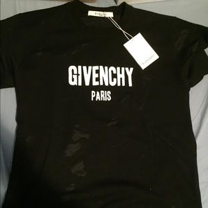 Givenchy logo cotton T Shirt Black